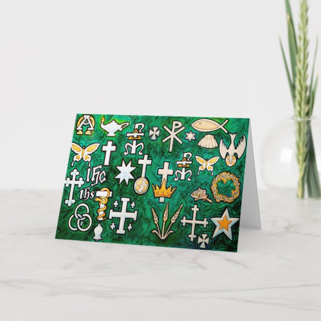 Cartão De Festividades Chrismons (Frente)