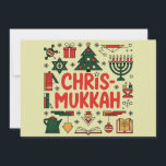 Cartão De Festividades Chrismukkah Hanukkah Natal Judaico Religioso<br><div class="desc">Chrismukkah Hanukkah Natal Judaico Religioso</div>
