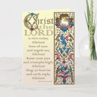 Cartão De Festividades Christ the Lord is Risen Today Easter Card