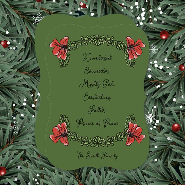 Cartão De Festividades Christian Christmas Card (Criador carregado)