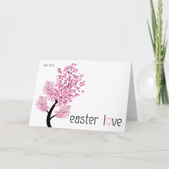 Cartão De Festividades Christian Easter card ~ Easter love (Frente)