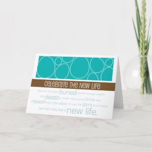 Cartão De Festividades Christian Easter card ~ New Life