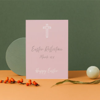 Cartão De Festividades Christian Easter Reflection Card – Mark 16:6 Bible