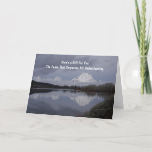 Cartão De Festividades Christian Inmate Card com mensagem Gospel dentro