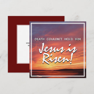 Cartão De Festividades Christian JESUS É Páscoa RISEN