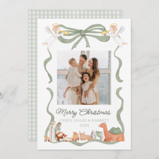 Cartão De Festividades Christian Nativity Photo Greeting Christmas Card