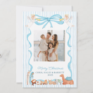 Cartão De Festividades Christian Nativity Photo Greeting Christmas Card,