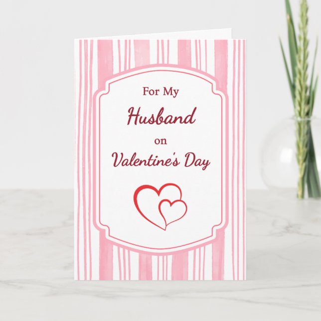 Cartão De Festividades Christian Valentine’s Day Card for Husband  (Frente)