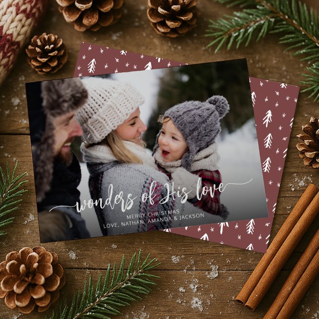 Cartão De Festividades Christian Wonders do seu Amor Natal (Criador carregado)