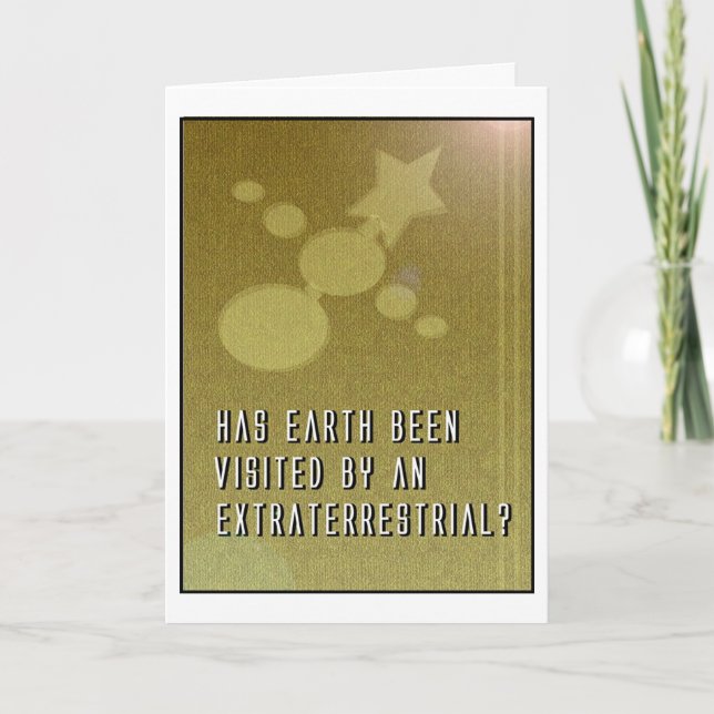 Cartão De Festividades Christimas Card 2004: "Extraterrestrial" Theme (Frente)