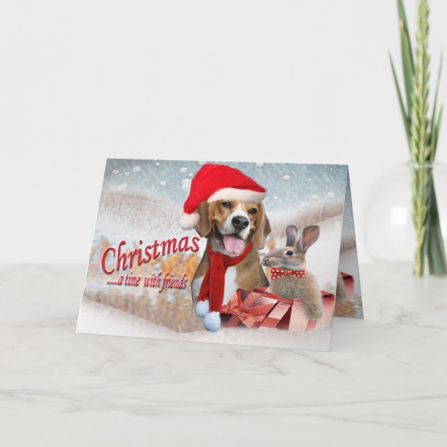 Cartão De Festividades Christmas A Time With Friends (Frente)