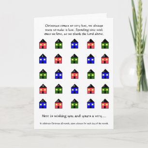 Cartão De Festividades Christmas Advent Calendar Card