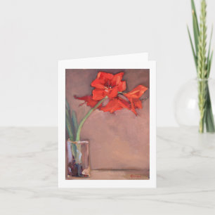 Cartão De Festividades Christmas Amaryllis