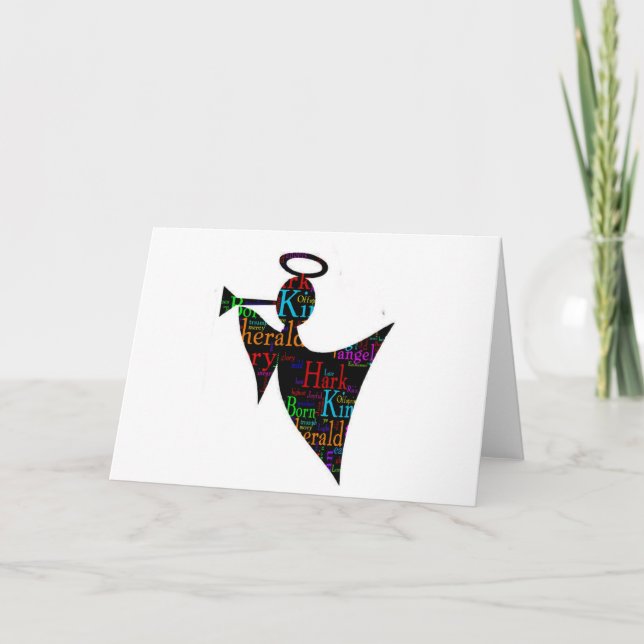 Cartão De Festividades Christmas Angel (Frente)