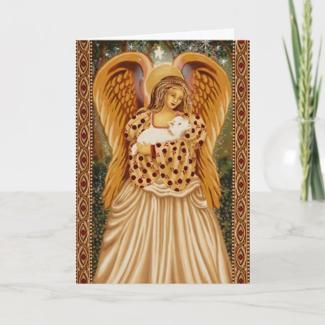 Cartão De Festividades Christmas Angel Card (Frente)