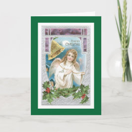 Cartão De Festividades Christmas Angel with Bell