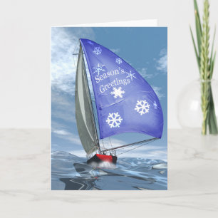 Cartão De Festividades Christmas at Sea
