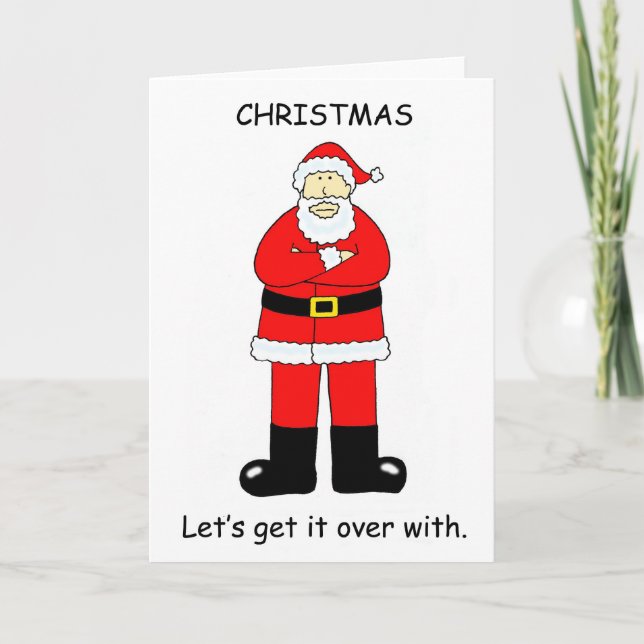 Cartão De Festividades Christmas Bah Humbug (Frente)