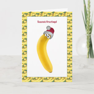 Cartão De Festividades Christmas Banana!