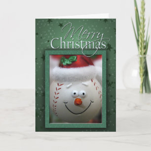 Cartão De Festividades Christmas Baseball Card