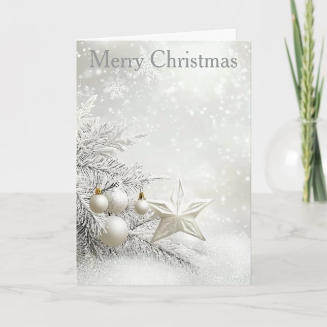 Cartão De Festividades Christmas Bauble (Frente)