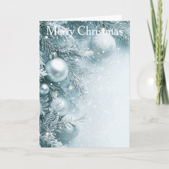 Cartão De Festividades Christmas Bauble (Frente)