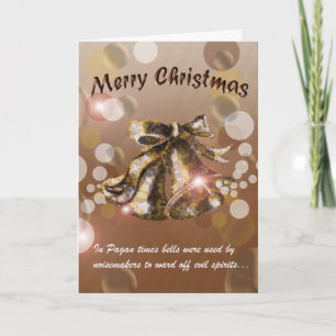Cartão De Festividades Christmas Bell (Brown)