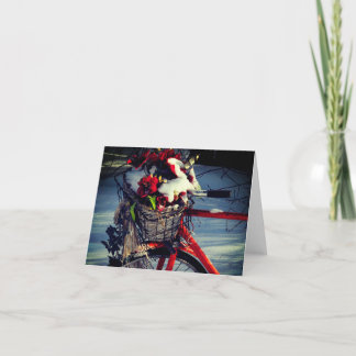 Cartão De Festividades Christmas Bicycle