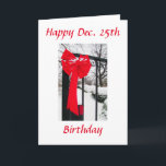 Cartão De Festividades Christmas Birthday Winters<br><div class="desc">The nearby mansion decorates its massive gates each holiday season. I am using this image to celebrate someone whose birthday is on Christmas. Enjoy!</div>