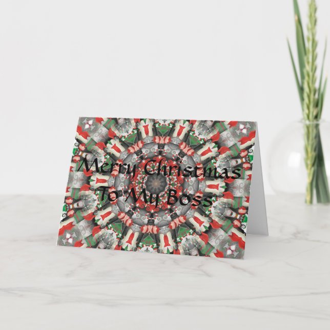 Cartão De Festividades Christmas Boss Card (Frente)