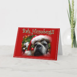 Cartão De Festividades Christmas boxer dog greeting card