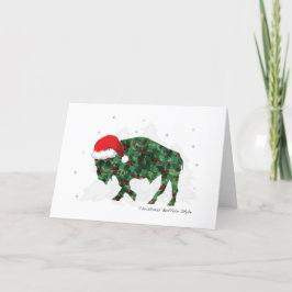 Cartão De Festividades Christmas Buffalo