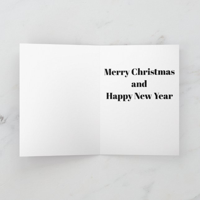 Cartão De Festividades Christmas Bulbs Scene 1 Card (Interior)