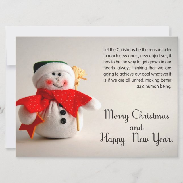 Cartão De Festividades Christmas Business Card (Frente)