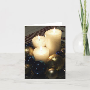 Cartão De Festividades Christmas Candles