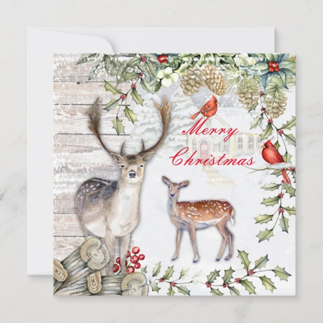 Cartão De Festividades Christmas card (Frente)