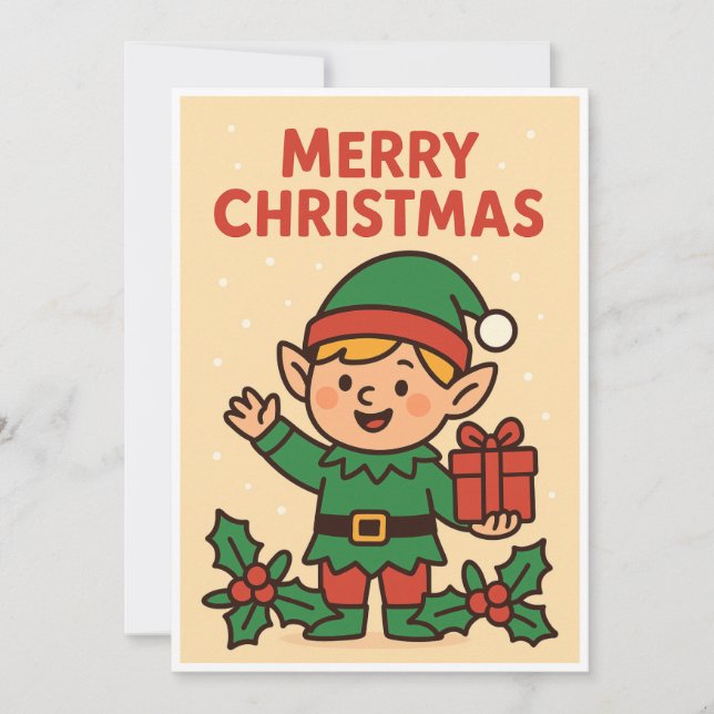 Cartão De Festividades Christmas card (Frente)