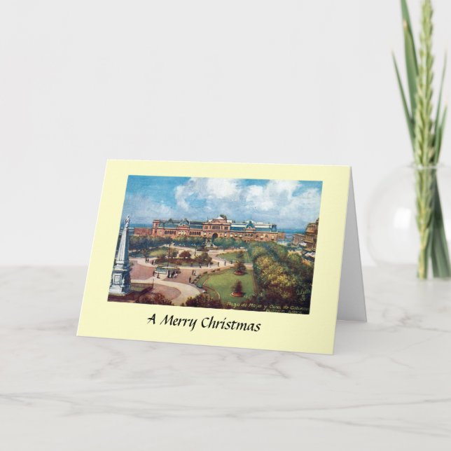 Cartão De Festividades Christmas Card - Buenos Aires, Argentina (Frente)