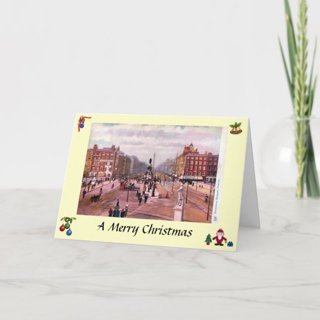 Cartão De Festividades Christmas Card - Dublin, Ireland (Frente)