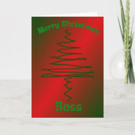 Cartão De Festividades Christmas Card For Boss