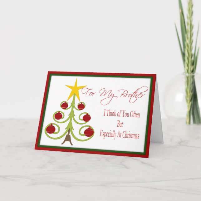 Cartão De Festividades Christmas Card for Brother (Frente)