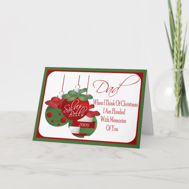 Cartão De Festividades Christmas Card for Dad (Frente)