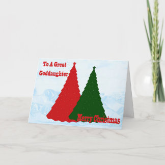 Cartão De Festividades Christmas Card For Goddaughter