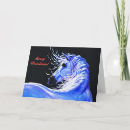 Cartão De Festividades Christmas Card for Horse Lovers.