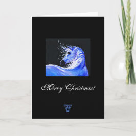 Cartão De Festividades Christmas Card for Horse Lovers.