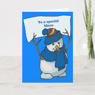 Cartão De Festividades Christmas card for niece