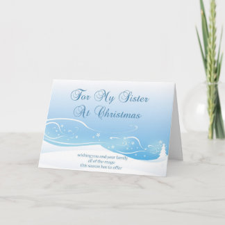 Cartão De Festividades Christmas Card for Sister