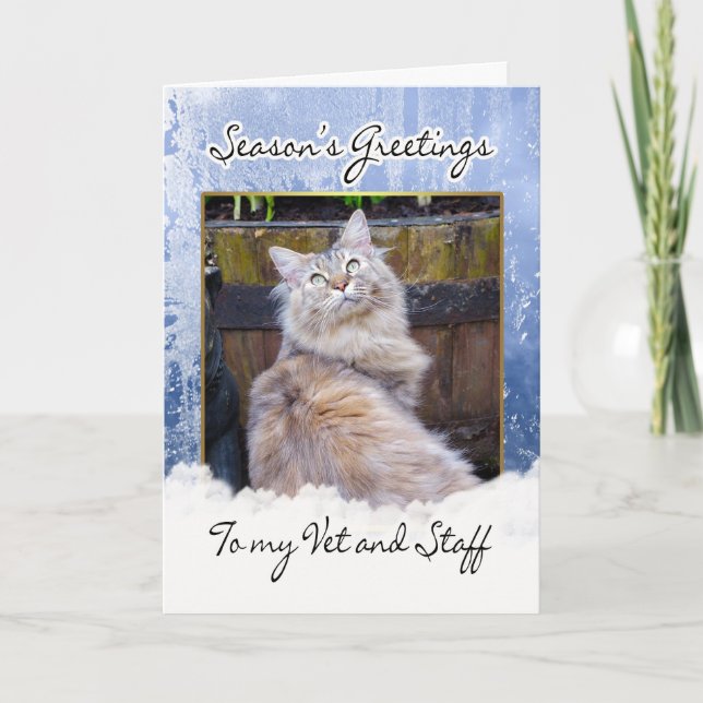 Cartão De Festividades Christmas Card For Vet - Vet Christmas Card, Seaso (Frente)