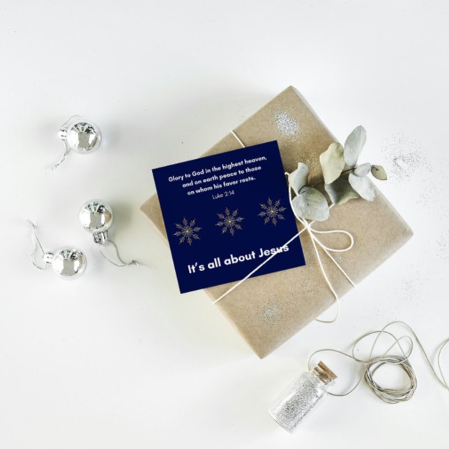 Cartão De Festividades Christmas Card: Luke 2:14, Bible Verse Card (Criador carregado)