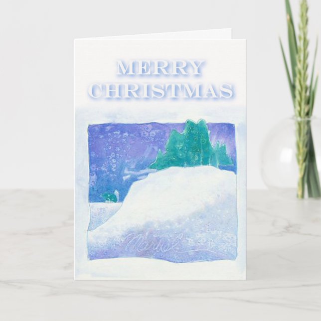 Cartão De Festividades Christmas Card Marvel by Susan M. Edgerton (Frente)